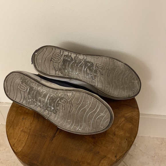 Sperry Navy Blue Slip On Sneakers 7 - Picture 4 of 5